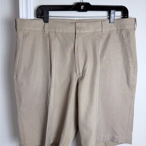 Nike Men's Beige Flat Front Shorts